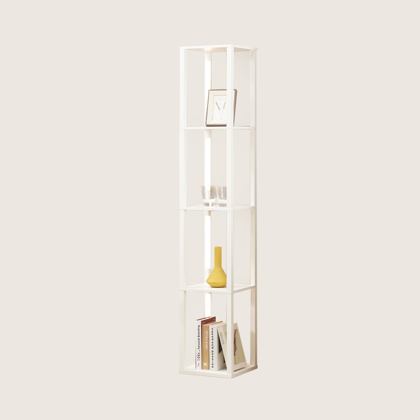 FENLO Fancy 3-in-1 Dimmable Luxury Display Shelf with Integrated LED